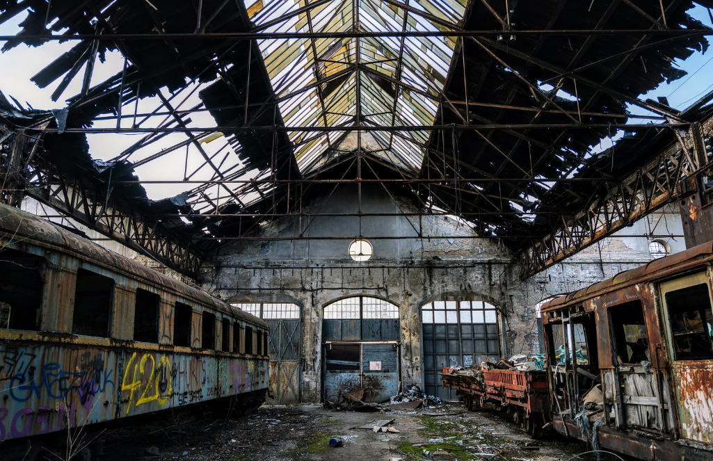 Rail yard Hungary